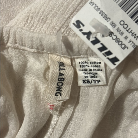 Billabong White Maxi Dress with Colorful Accents - Picture 8 of 9